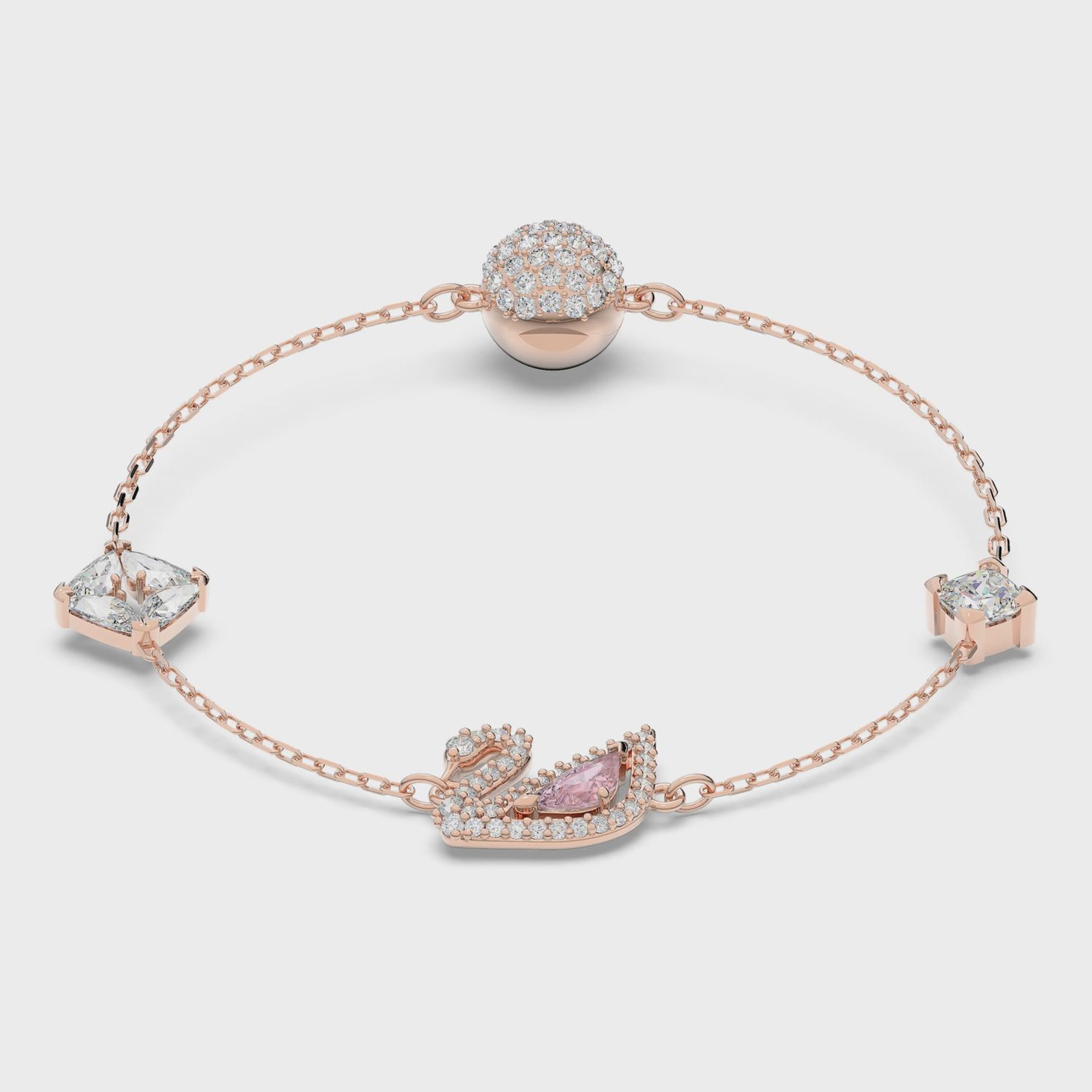 DAZZLING SWAN:BRACELET CZMO/ROS M 5472271