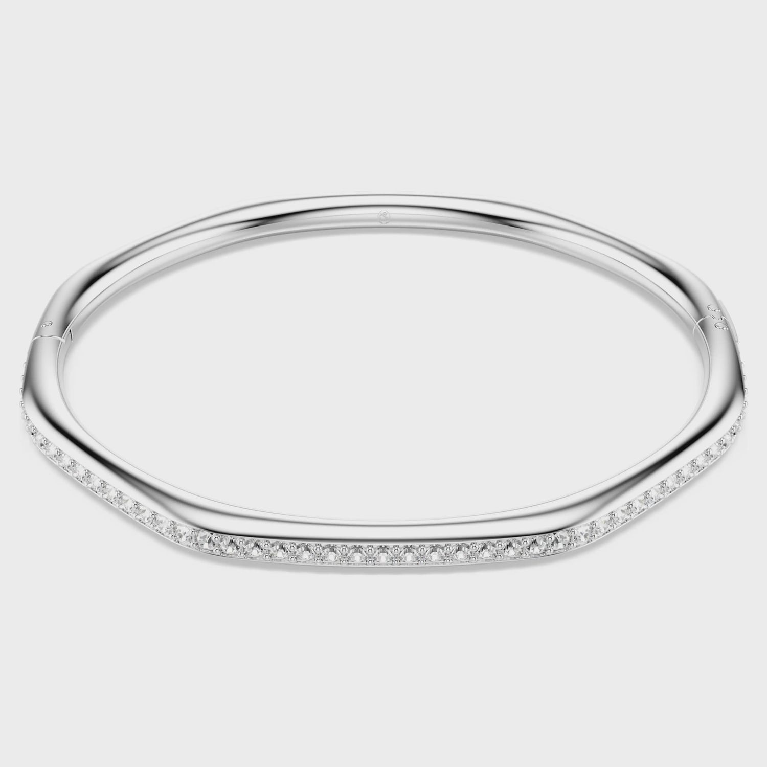 Dextera bangle Octagon shape, Round cut, White, Rhodium plated 5725223