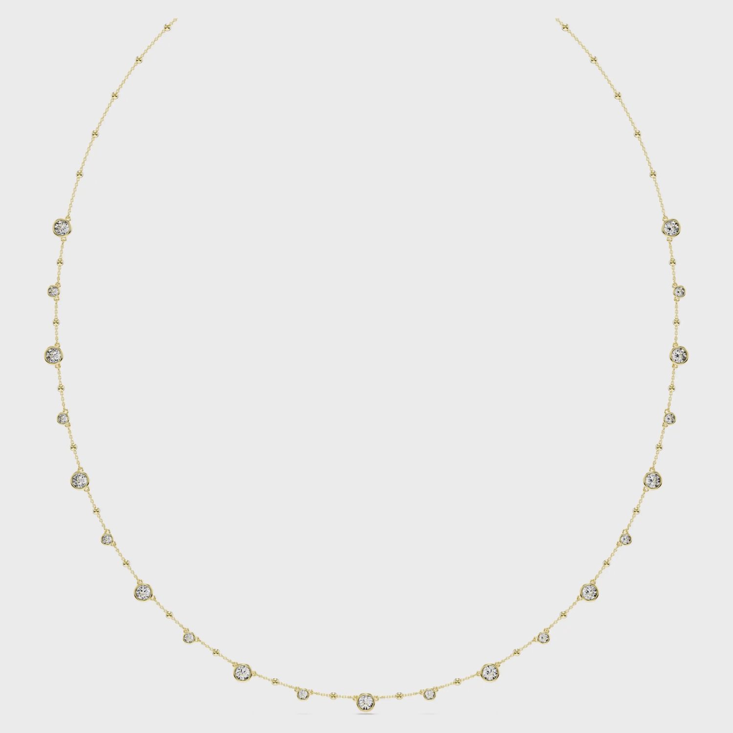 Imber strandage Round cut, White, Gold-tone plated 5680091