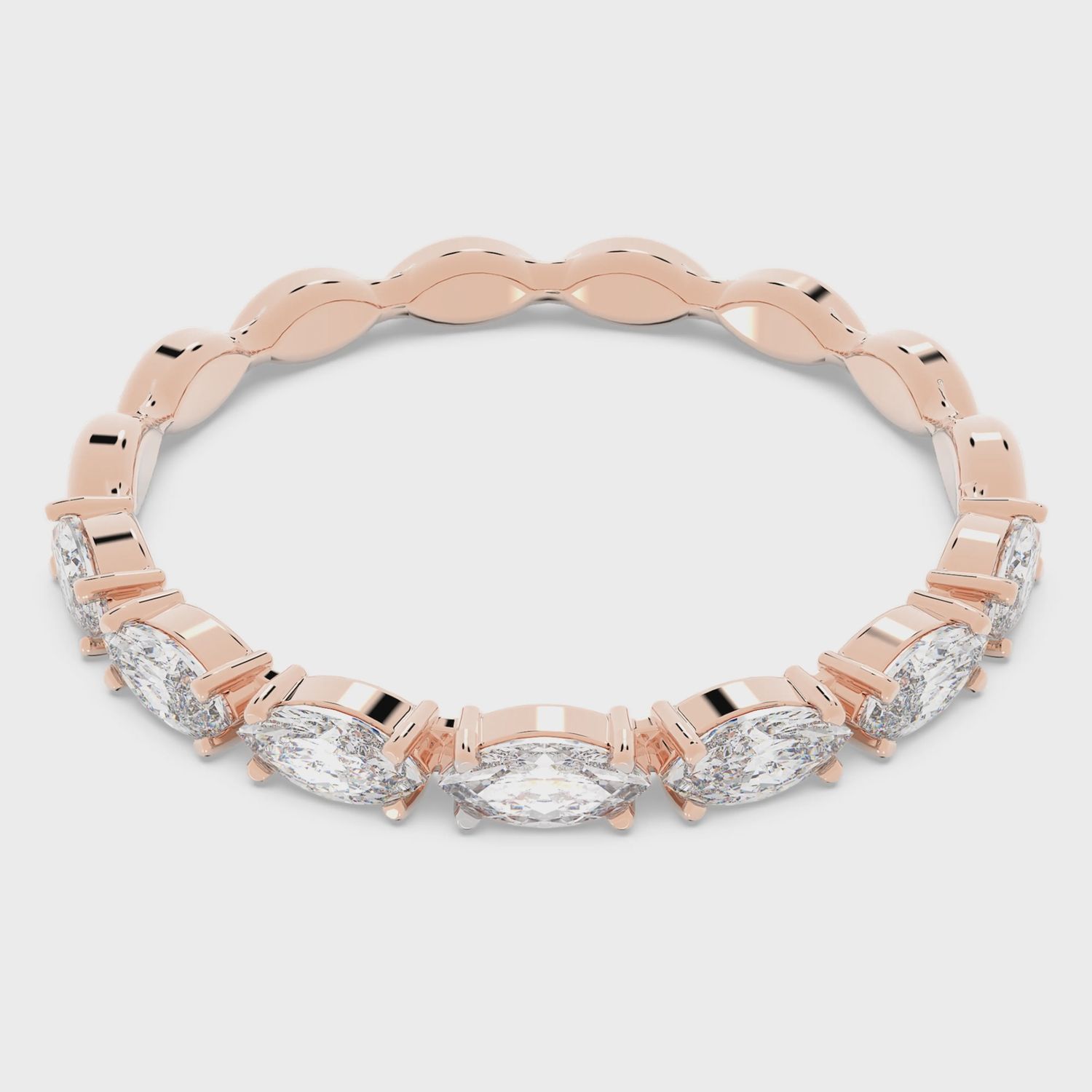 Matrix Vittore ring Marquise cut, White, 18k rose gold finish 58 5366576