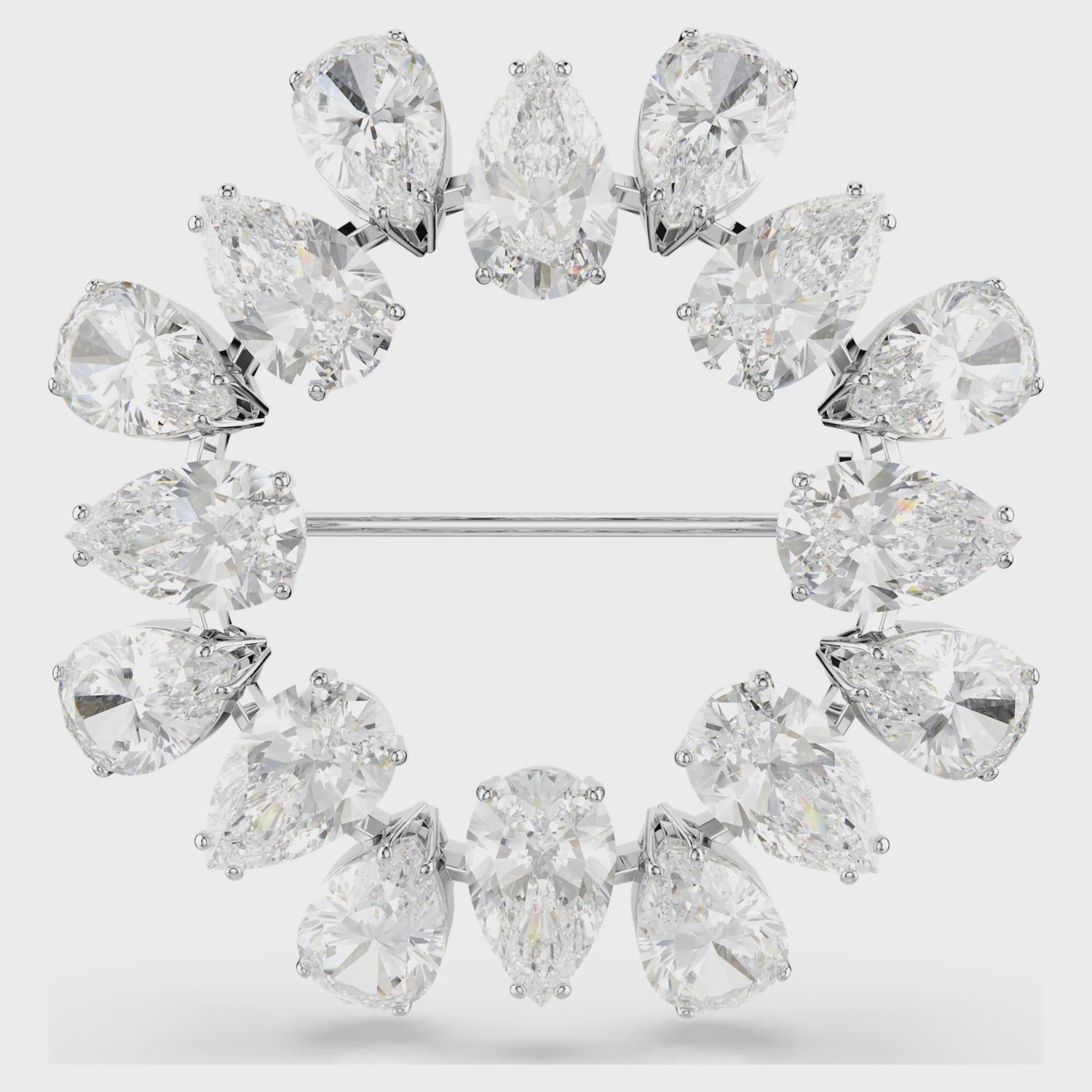 MATRIX:BROOCH PEAR WHITE/RHS 5714646