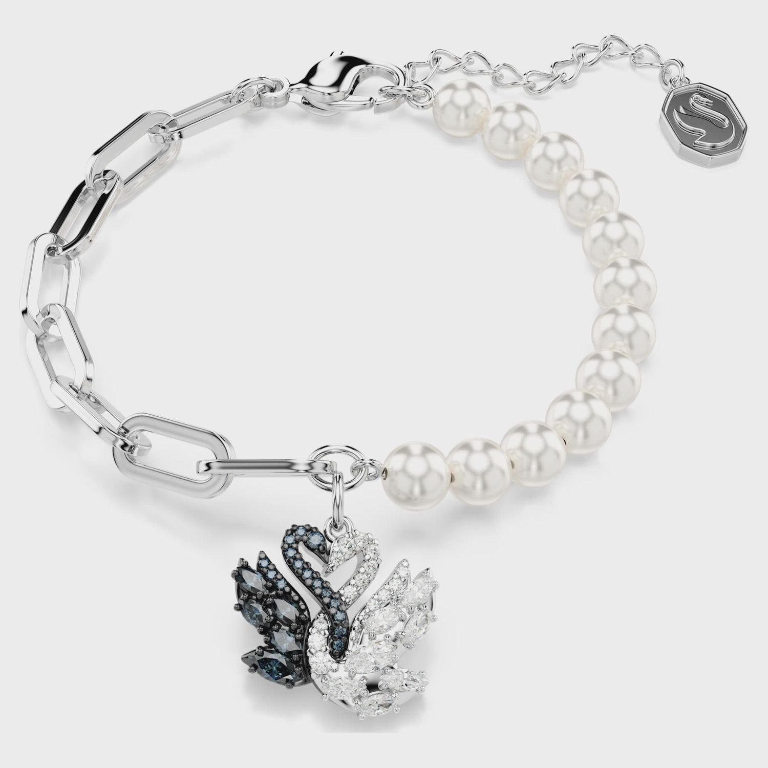 SWAN:BRACELET WHITE/RHS M 5705720