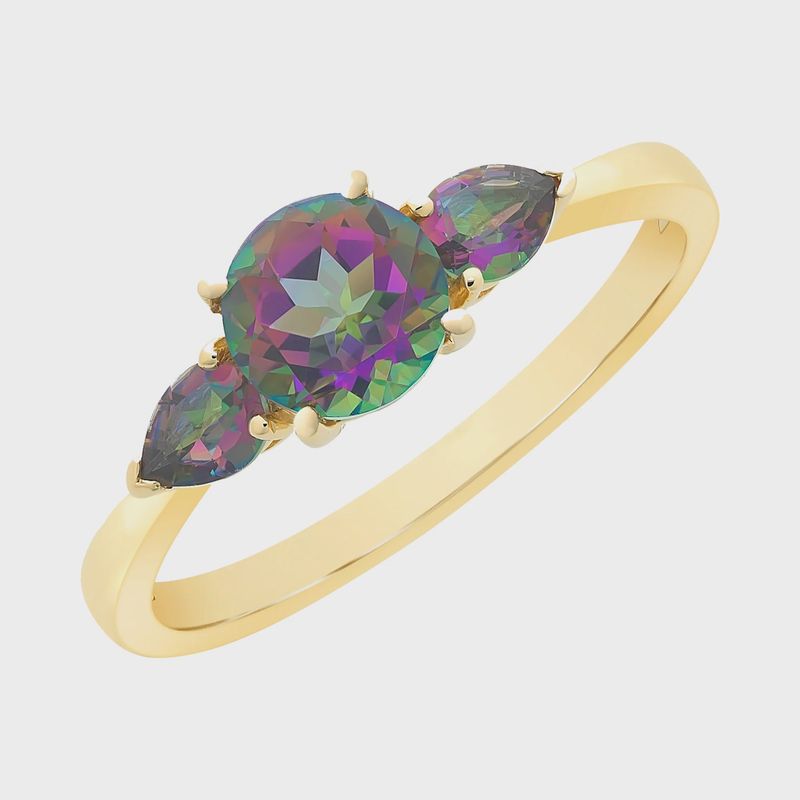 9ct Gold Mystic Topaz Ring M3216