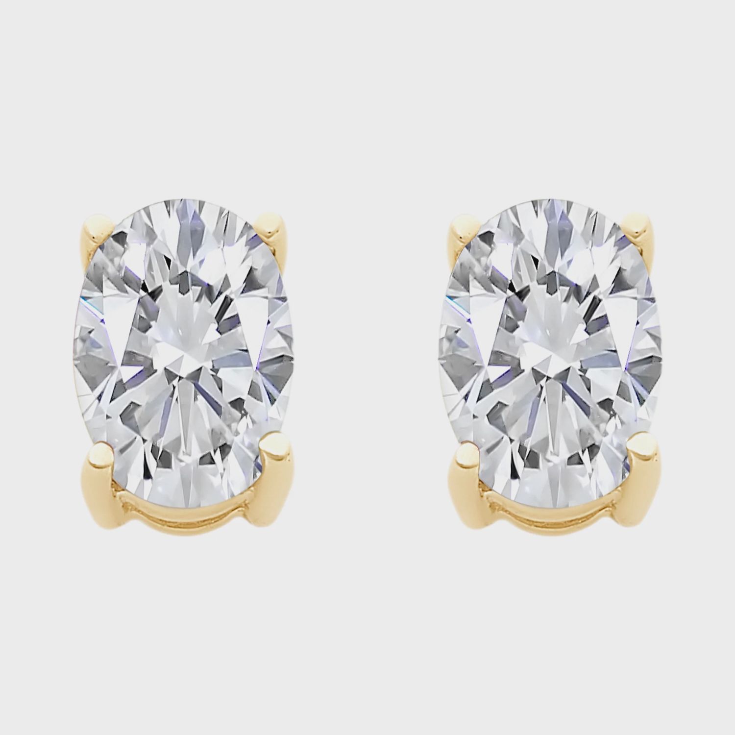 9ct Gold Cubic Zirconia Stud Earrings M3339