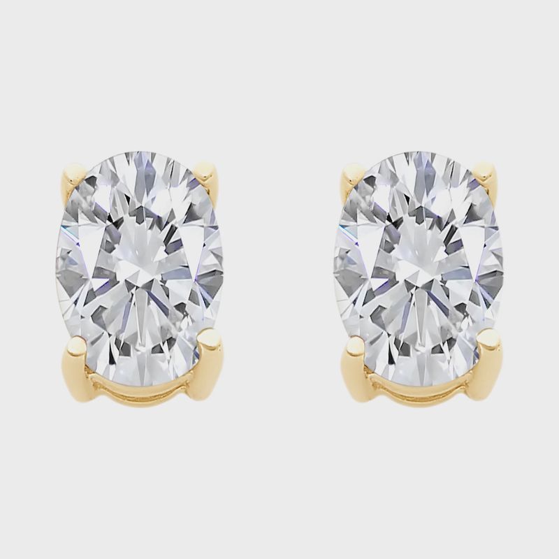 9ct Gold Cubic Zirconia Stud Earrings M3339