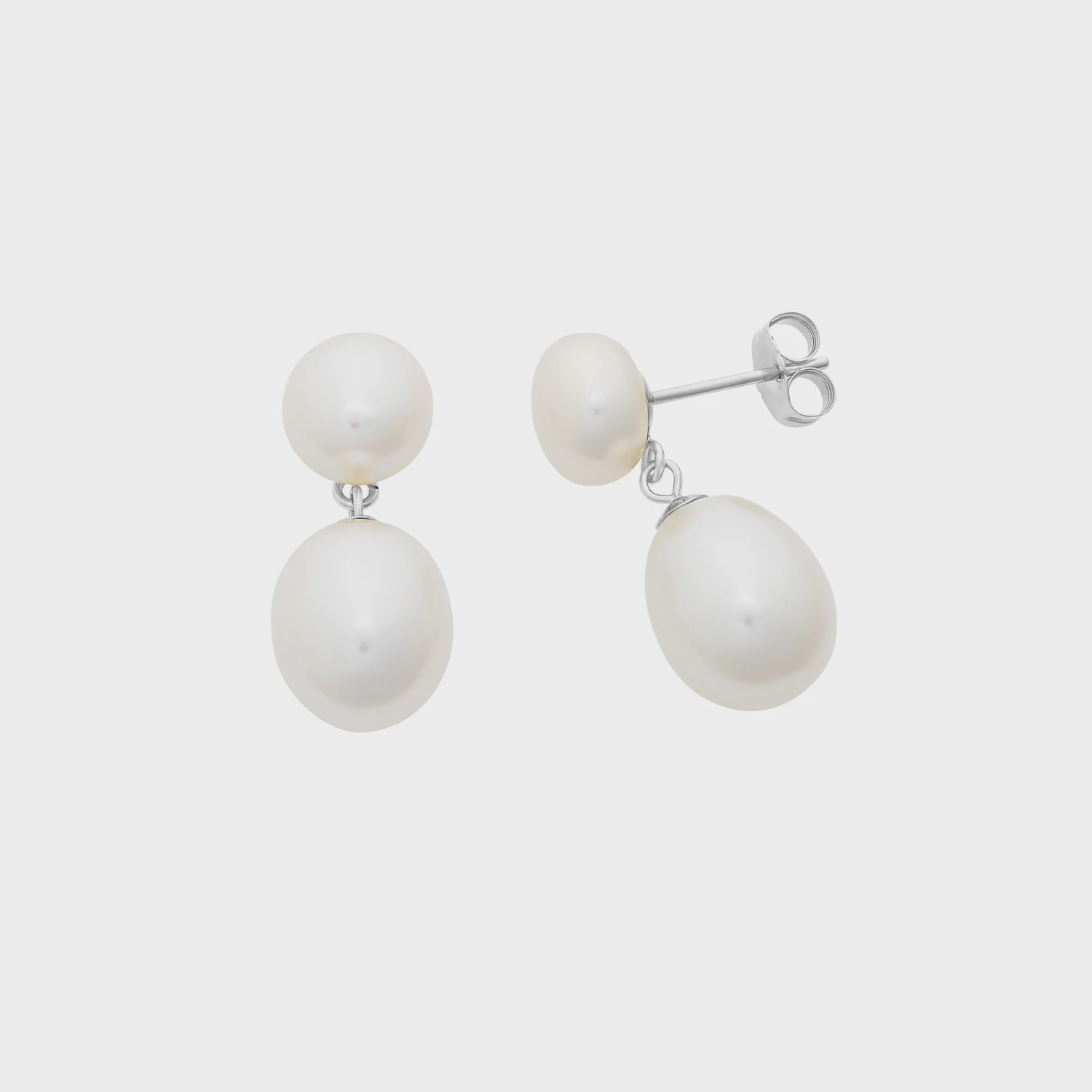 Sterling Silver Freshwater Pearl Earrings M3255
