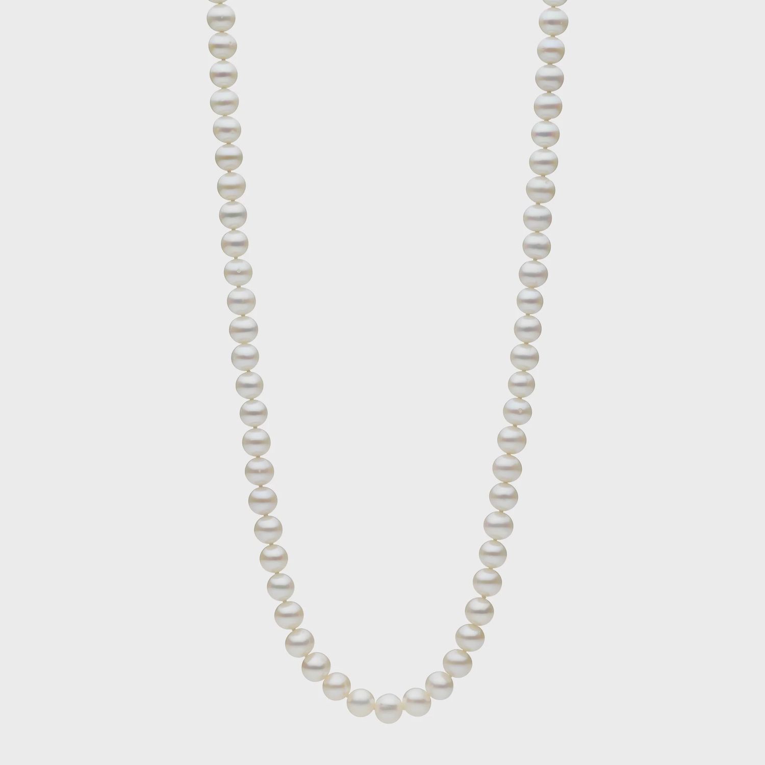 Sterling Silver Freshwater Pearl 45cm Strand Necklace M3258
