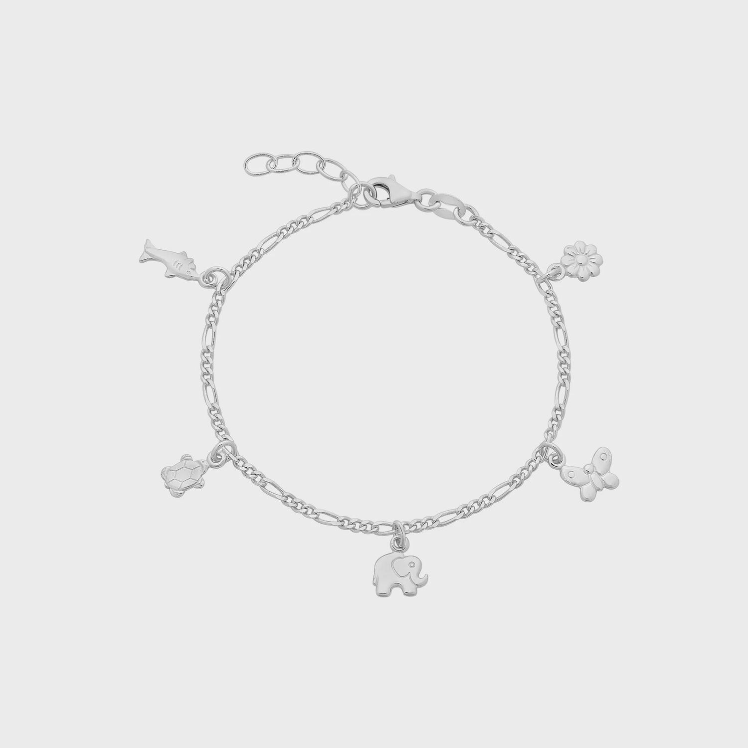 Sterling Silver Charm Bracelet M3232