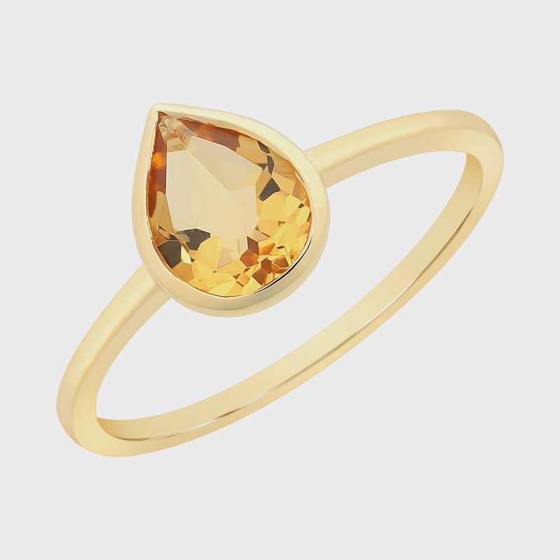 9ct Gold Citrine Ring M3231