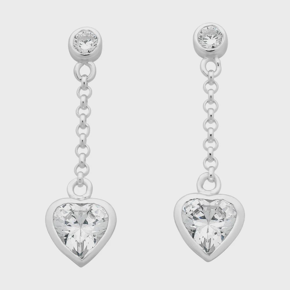 Sterling Silver Cubic Zirconia Earrings M3177