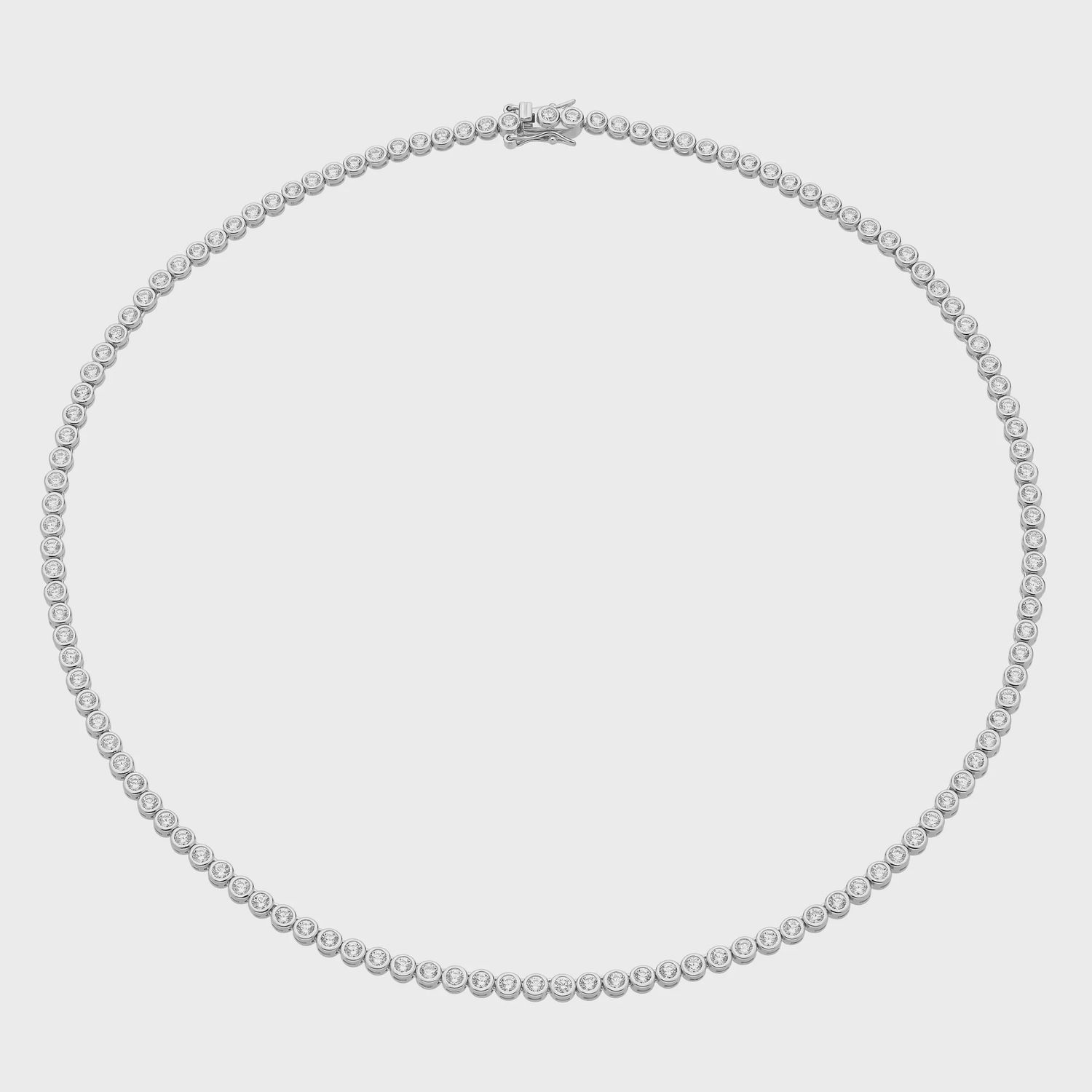 Sterling Silver Cubic Zirconia Necklace M3345