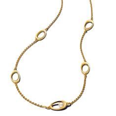 14k gold-plated necklace with treated white freshwater cultured pearl 363883C01-45