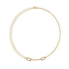 14k Gold-plated link necklace 362303C00-45