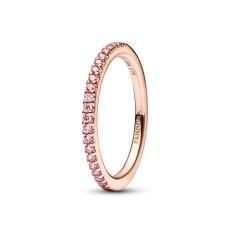 14k Rose gold-plated ring with fancy fairy tale pink cubic zirconia 182999C01-54