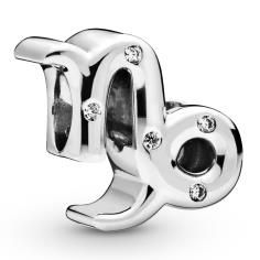 Capricorn Zodiac Silver Charm w CZ 798423C01