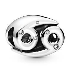 Cancer Zodiac Silver Charm w CZ 798434C01