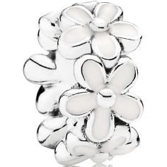 Darling Daisy Meadow White Daisy Flower Spacer Charm
