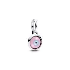 Engravable evil eye sterling silver mini dangle with Murano glass 793693C00
