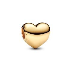 Engravable medium heart 14k gold-plated charm 763439C00