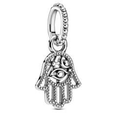 Hamsa Hand Silver Hanging Charm 799144C00