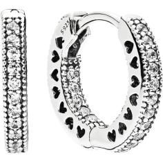 Hearts of PANDORA Small Hoops w CZ 296317CZ