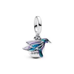Hummingbird sterling silver double dangle 793746C01