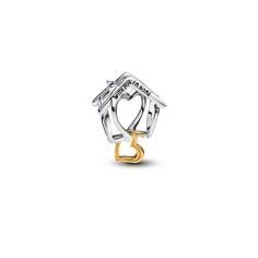 Home sterling silver and 14k gold-plated charm 764145C00