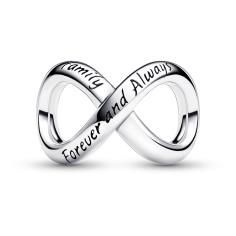 Infinity symbol sterling silver charm 793243C00