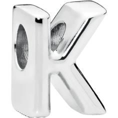 Letter K Silver Charm 797465