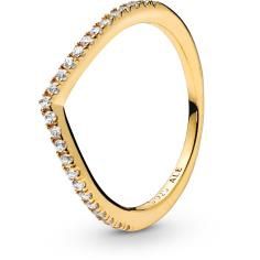 LAST CHANCE Pandora Shine Sparkling Wishbone Ring w Clear CZ 168758C01-58