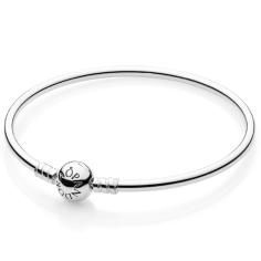 Moments Silver Bangle with Spherical Pandora Clasp 590713-21