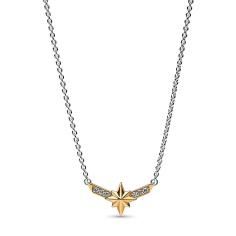 Marvel Captain Marvel Octogram Star Two tone Pendant Necklace 362745C01-50