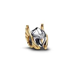 Marvel Thor helmet sterling silver and 14k gold-plated charm 764215C00