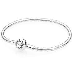 MOMENTS Smooth Silver Clasp Bracelet 590728-17