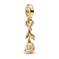 Rose 14k gold-plated mini dangle 762467C00