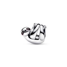Sloth sterling silver charm with brown and black enamel 793331C01