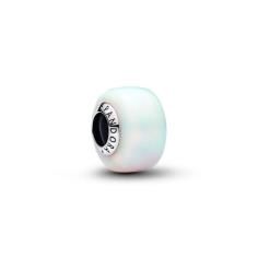 Sterling silver charm with aurora lab-grown opal resin 794245C01