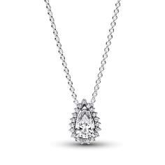 Sterling silver collier with clear cubic zirconia 392832C01-45