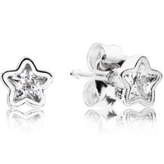 Starshine Silver Earring Studs w CZ 290597CZ