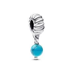 Sterling silver dangle with imitation turquoise 793901C01