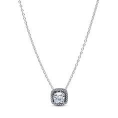 Sterling silver collier with clear cubic zirconia 393560C02-45