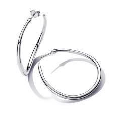Sterling silver hoop earrings 293299C00