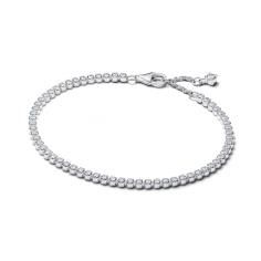 Sterling silver tennis bracelet with clear cubic zirconia 593927C01-16