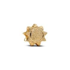 Textured sun 14k gold-plated mini charm 764052C00