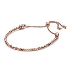 Studded chain 14k rose gold-plated sliding bracelet 583090C00-2