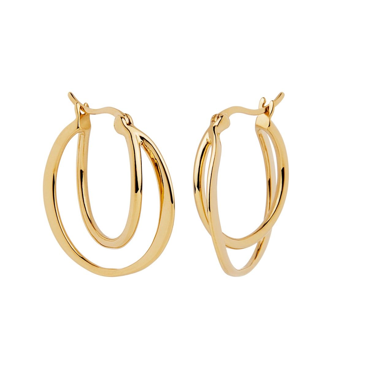 NAJO Eclipse Hoops Colour: Yellow Gold E7225