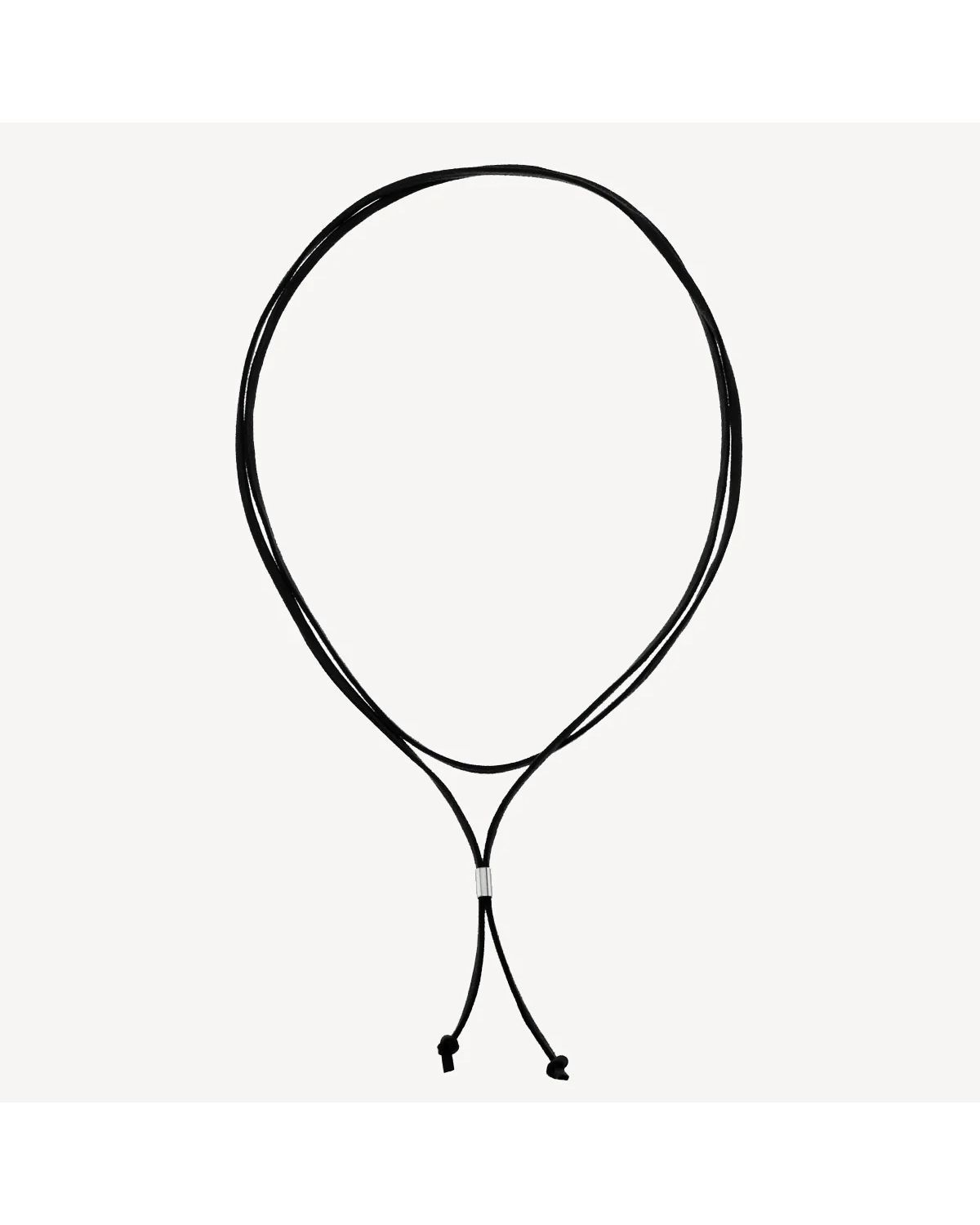 black gamuza cord with sterling silver silder (only avail in pack of 5) N0040N