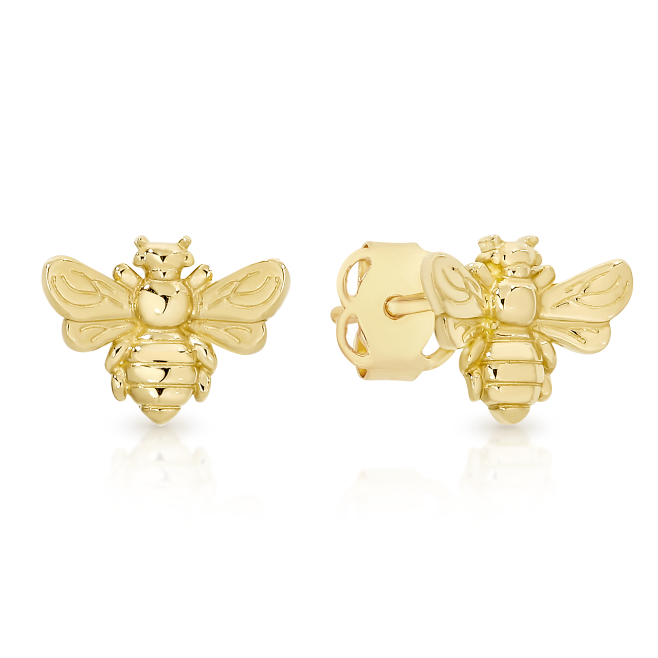 9Y bee stud earrings AU01024