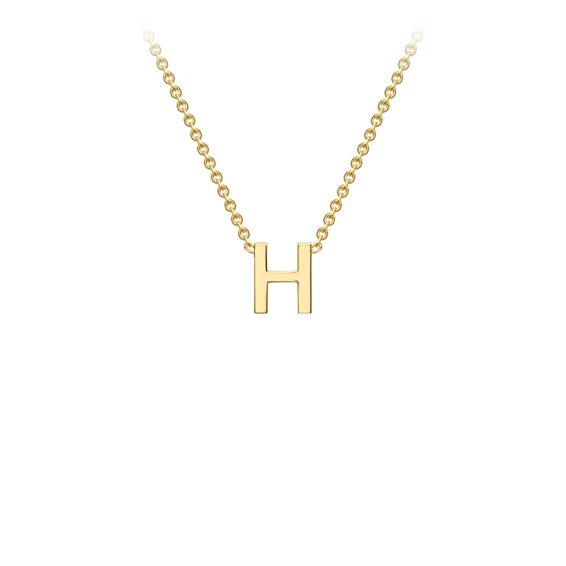1 9K YLW GOLD INITIAL &#39;H&#39; N/L 38+5cm 1.19.0157