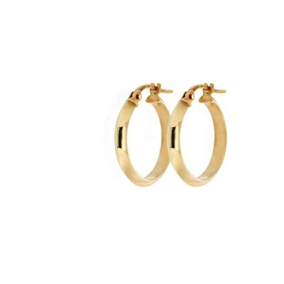 9Y 15mm half round hoops with knife edge AU00048